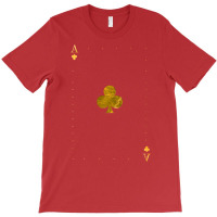 Ace Of Clubs Golden Cards T-shirt | Artistshot