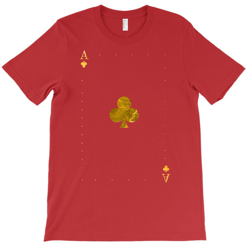 Ace Of Clubs Golden Cards T-shirt | Artistshot