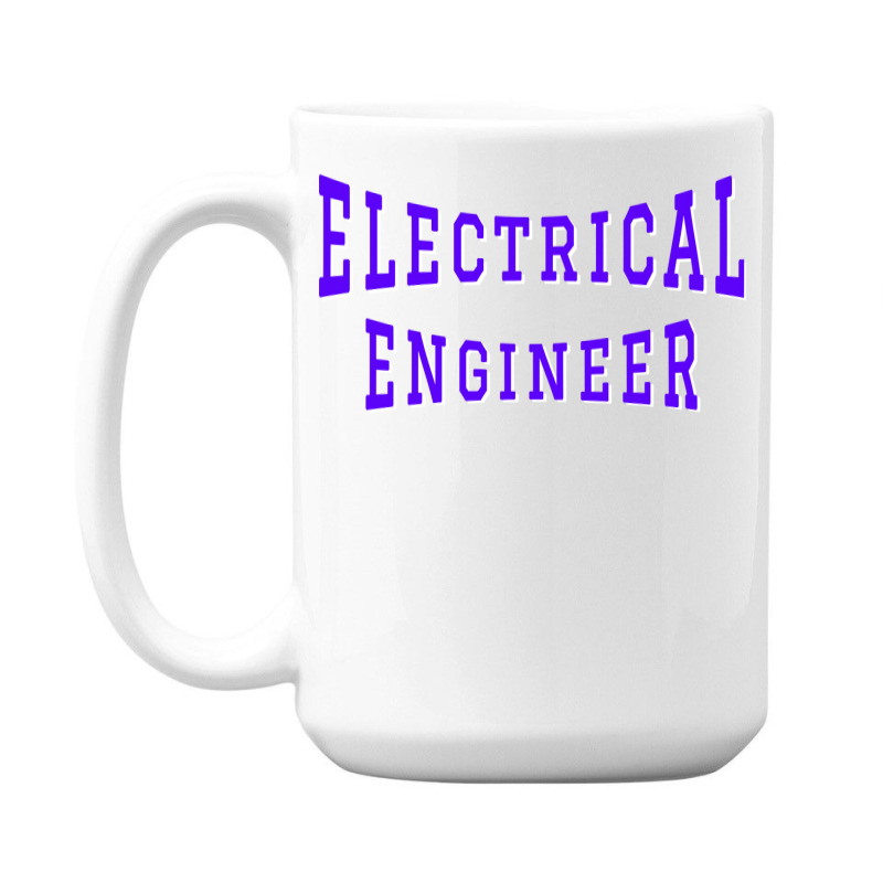 Electrical Engineer In Purple Color Text Aesthetic 15 Oz Coffee Mug | Artistshot