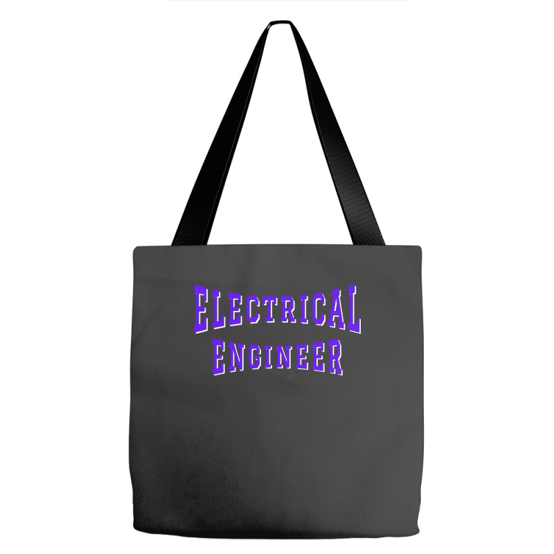 Electrical Engineer In Purple Color Text Aesthetic Tote Bags | Artistshot