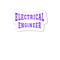 Electrical Engineer In Purple Color Text Aesthetic Sticker | Artistshot