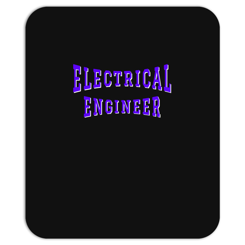 Electrical Engineer In Purple Color Text Aesthetic Mousepad | Artistshot