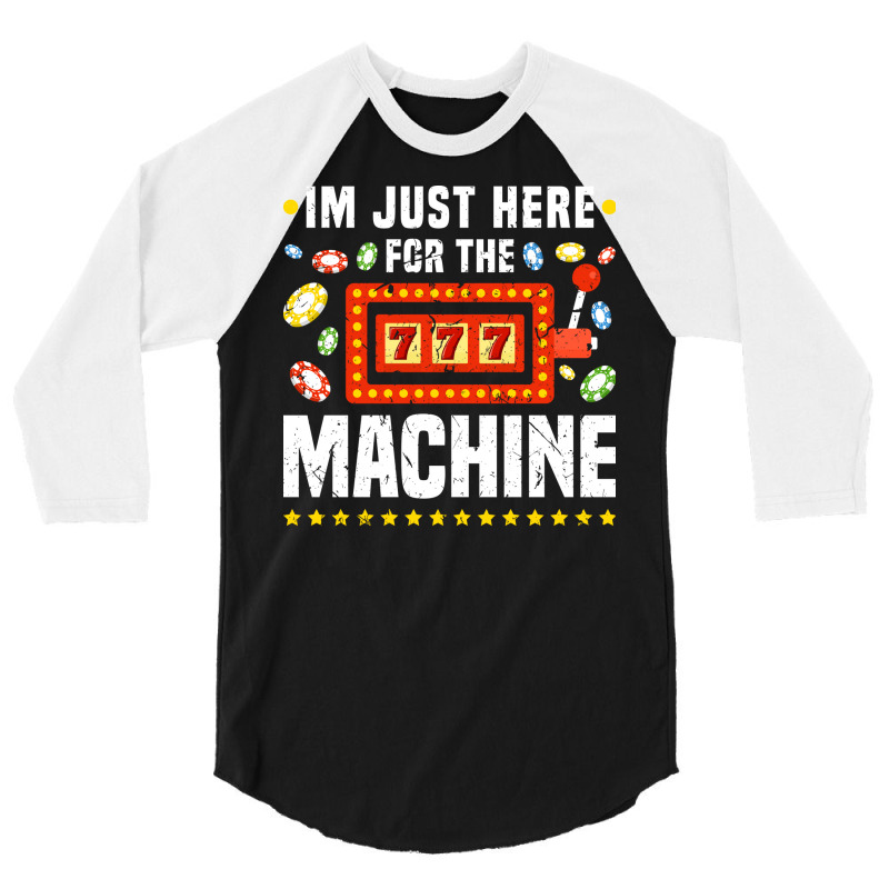 Slot Machine Gambling Lover Funny Casino 70s 3/4 Sleeve Shirt | Artistshot