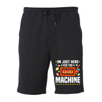 Slot Machine Gambling Lover Funny Casino 70s Fleece Short | Artistshot