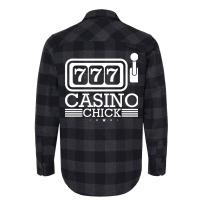 Casino Chick Las Vegas Slot Machine Roulette Woman Flannel Shirt | Artistshot