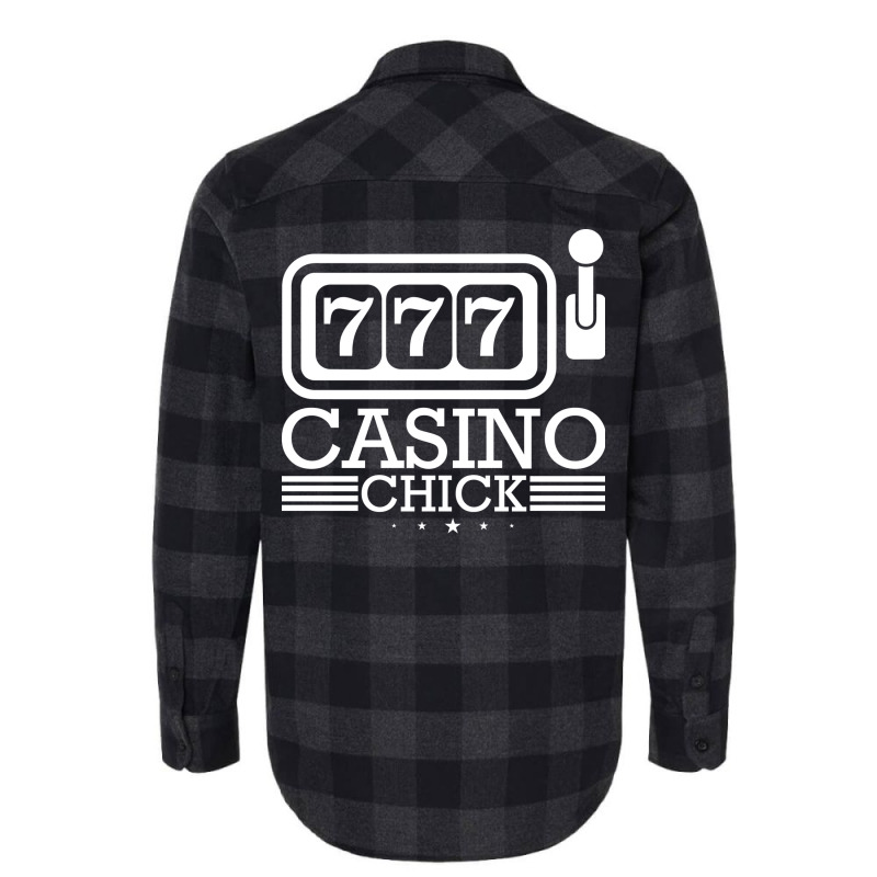 Casino Chick Las Vegas Slot Machine Roulette Woman Flannel Shirt | Artistshot