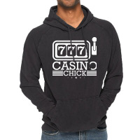 Casino Chick Las Vegas Slot Machine Roulette Woman Vintage Hoodie | Artistshot