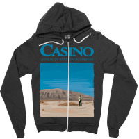 Casino Blue Zipper Hoodie | Artistshot