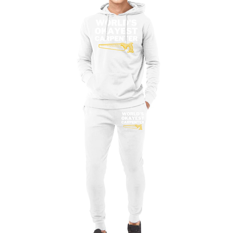 Worlds Okayest And Best Carpenter Hippie Hoodie & Jogger Set | Artistshot