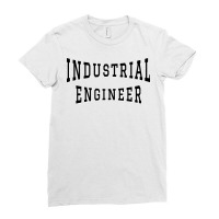 Industrial Engineer In Black Color Text Retro Ladies Fitted T-shirt | Artistshot