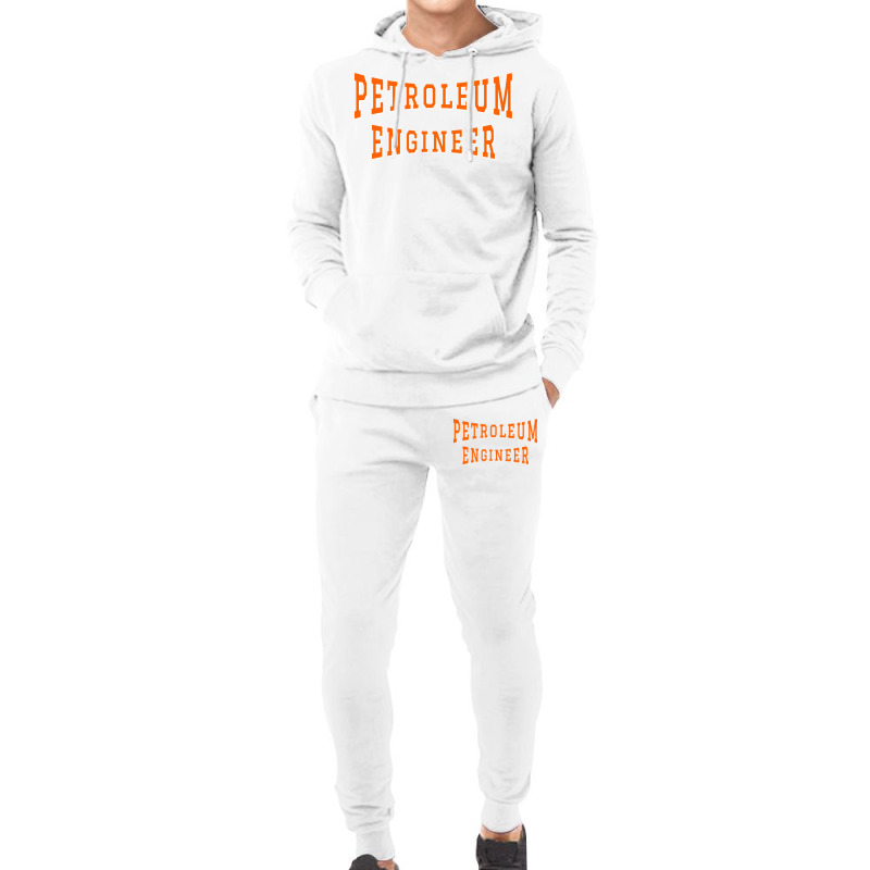 Petroleum Engineer In Orange Color Text Music Hoodie & Jogger Set | Artistshot