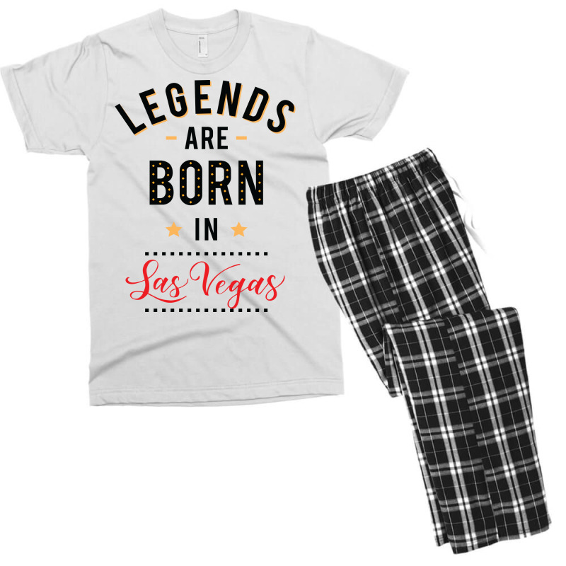 Legends Are Born In Las Vegas Tumblr Men's T-shirt Pajama Set | Artistshot