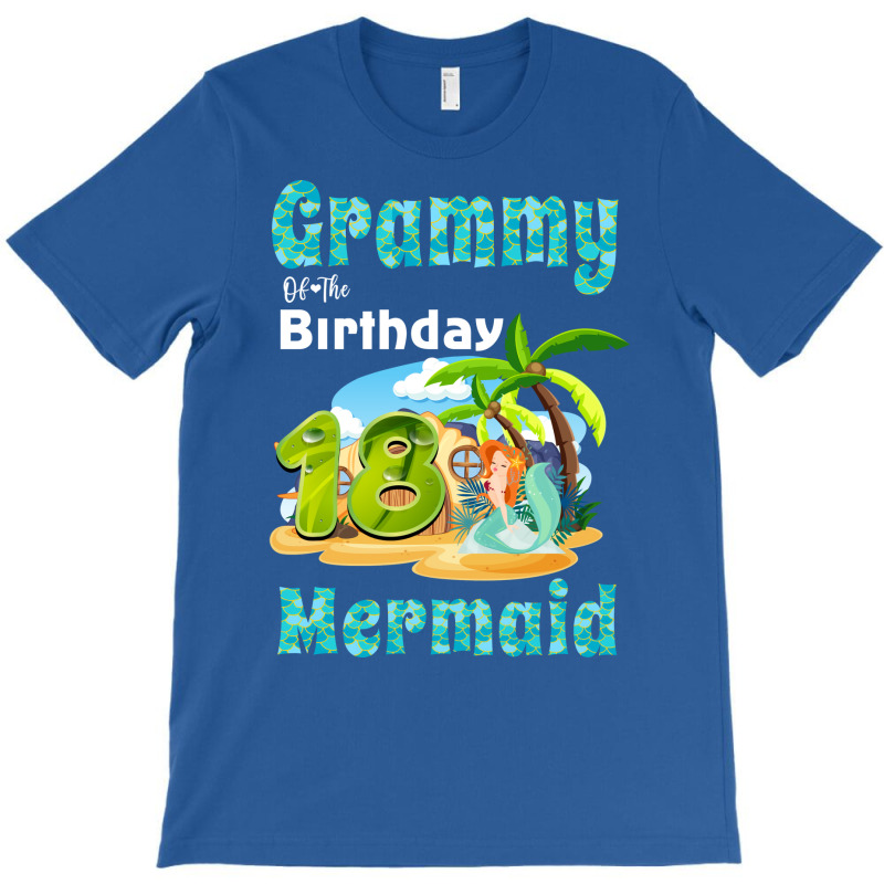 Cute Mermaid Grammy Of The 18th Birthday Music T-Shirt by mungiuweetis | Artistshot