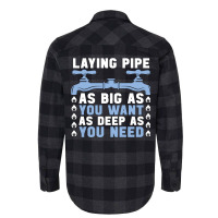 Plumber Laying Pipe As Big Plumbing Pipe Plumbers Flannel Shirt | Artistshot