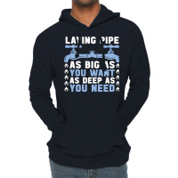 Plumber Laying Pipe As Big Plumbing Pipe Plumbers Lightweight Hoodie | Artistshot