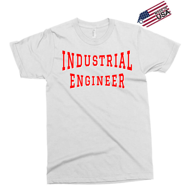 Industrial Engineer In Red Color Text Aesthetic Exclusive T-shirt | Artistshot