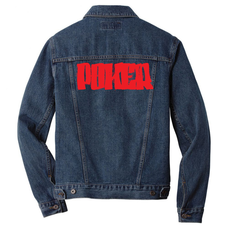 Poker Girl Men Denim Jacket | Artistshot