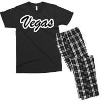 Football Fan Of Vegas Yellow Men's T-shirt Pajama Set | Artistshot