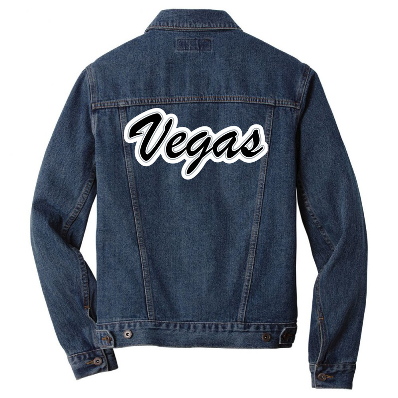 Football Fan Of Vegas Yellow Men Denim Jacket | Artistshot