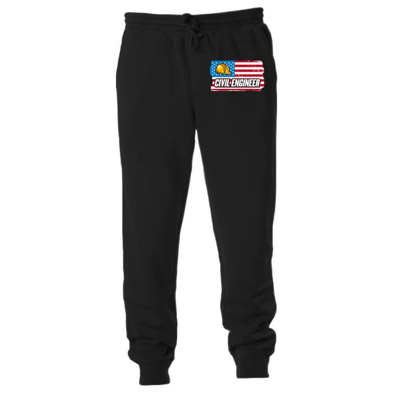 Civil Engineer American Flag Patriotic Civil Engin Unisex Jogger by poutchkolajat | Artistshot