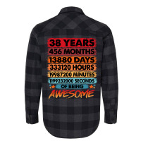 38th Birthday  38 Years Old Vintage Birthday 80s Flannel Shirt | Artistshot