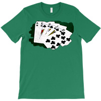 Poker Hands Royal Flush Clubs T-shirt | Artistshot