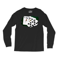 Poker Hands Royal Flush Clubs Long Sleeve Shirts | Artistshot