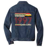 Vintage 1997 Birthday  Limited Edition 1997 Birthd Men Denim Jacket | Artistshot