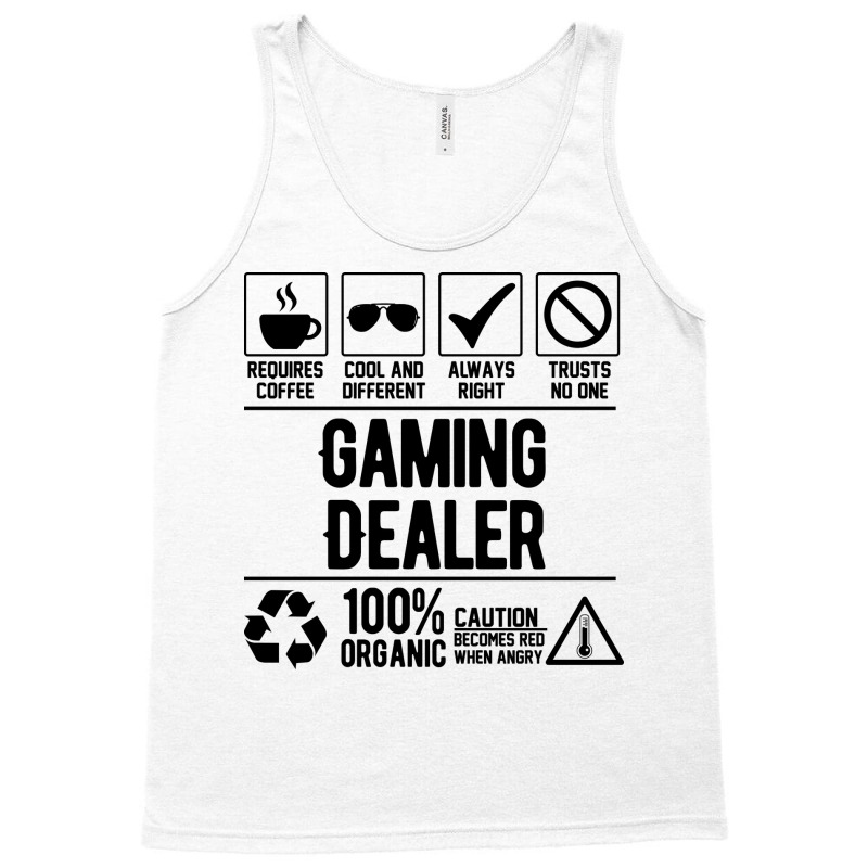 Gaming Dealer Job Black Travel Tank Top | Artistshot