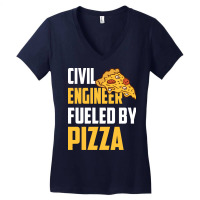 Civil Engineer Fueled Vintage Women's V-neck T-shirt | Artistshot