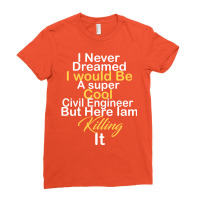 Civil Engineer Retro Stars Ladies Fitted T-shirt | Artistshot