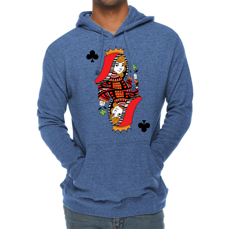 Poker Kartenspiel Skat Pokerabend Dame Queen Karo Lightweight Hoodie | Artistshot