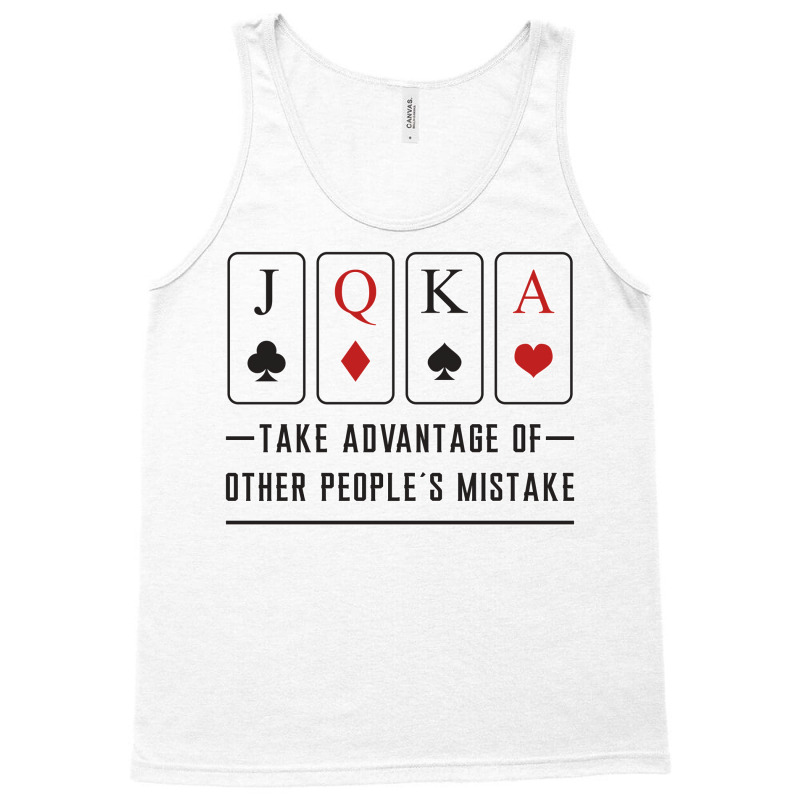 Poker Cards Casino Card Playing Day Gift Aesthetic Tank Top | Artistshot