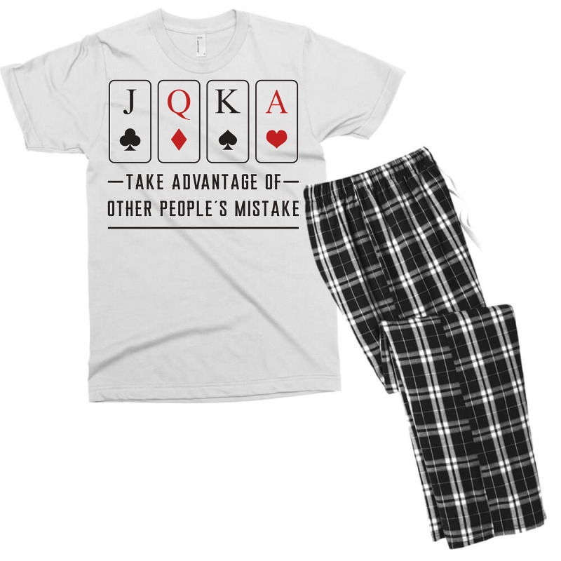 Poker Cards Casino Card Playing Day Gift Aesthetic Men's T-shirt Pajama Set | Artistshot