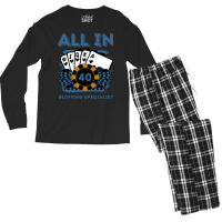 All In 40 40th Poker Casino 40 Years Old Poker Gam Men's Long Sleeve Pajama Set | Artistshot