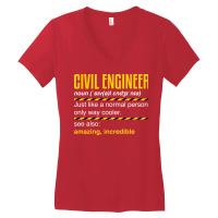 Funny Civil Engineer Engineering Civil Engineer No Women's V-neck T-shirt | Artistshot