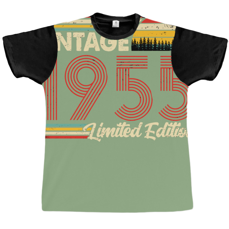 Vintage 1955 Birthday  Limited Edition 1955 Birthd Graphic T-shirt by oskenmullerw | Artistshot