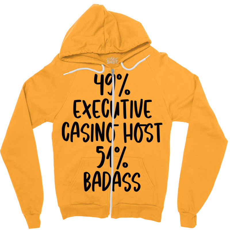 Executive Casino Host 51 Badass Design Zipper Hoodie | Artistshot