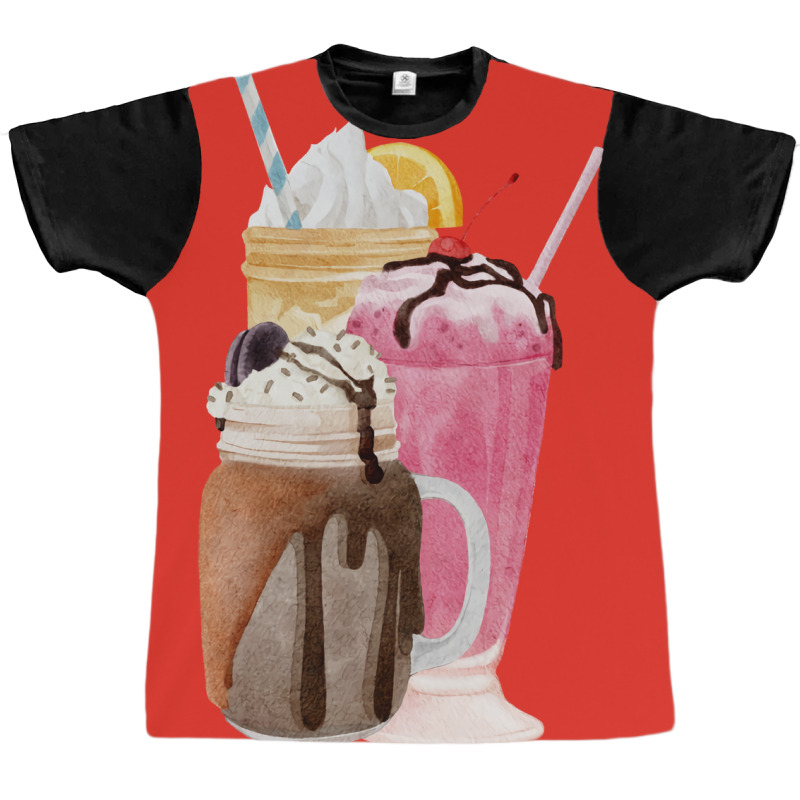 Milkshakes Summer Aesthetic Graphic T-shirt | Artistshot