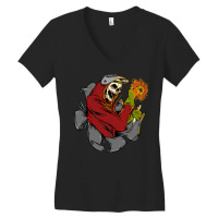 Welder Skull Women's V-neck T-shirt | Artistshot