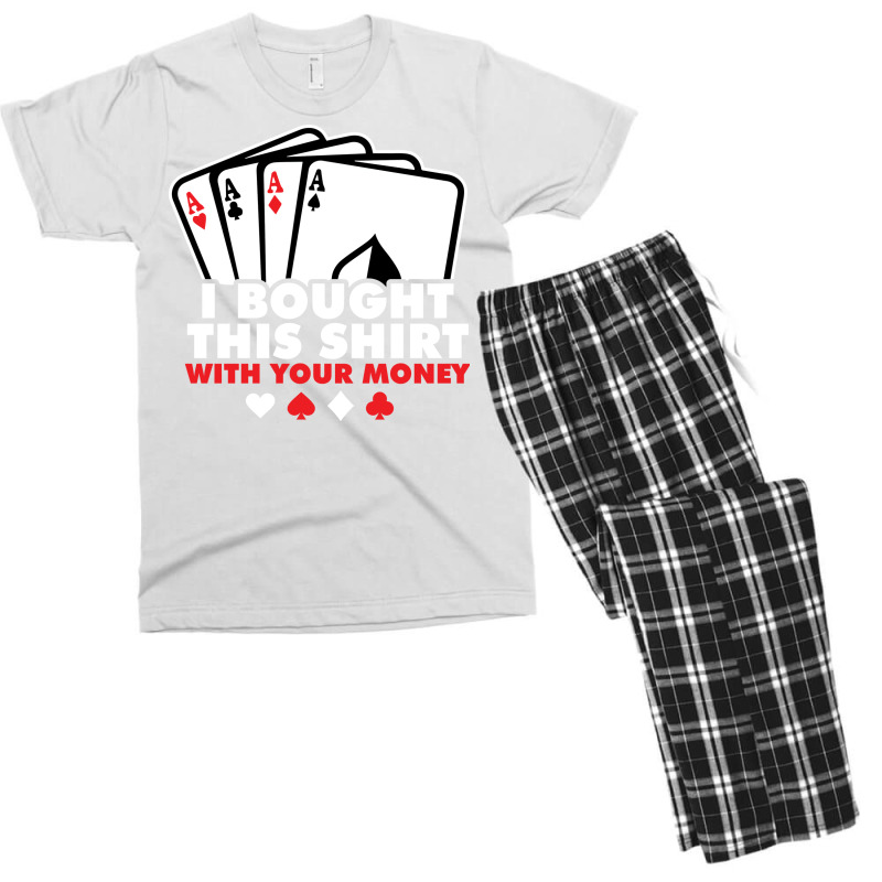 Casino Poker Vegas Omaha Texas Holdem Gambler Trav Men's T-shirt Pajama Set | Artistshot