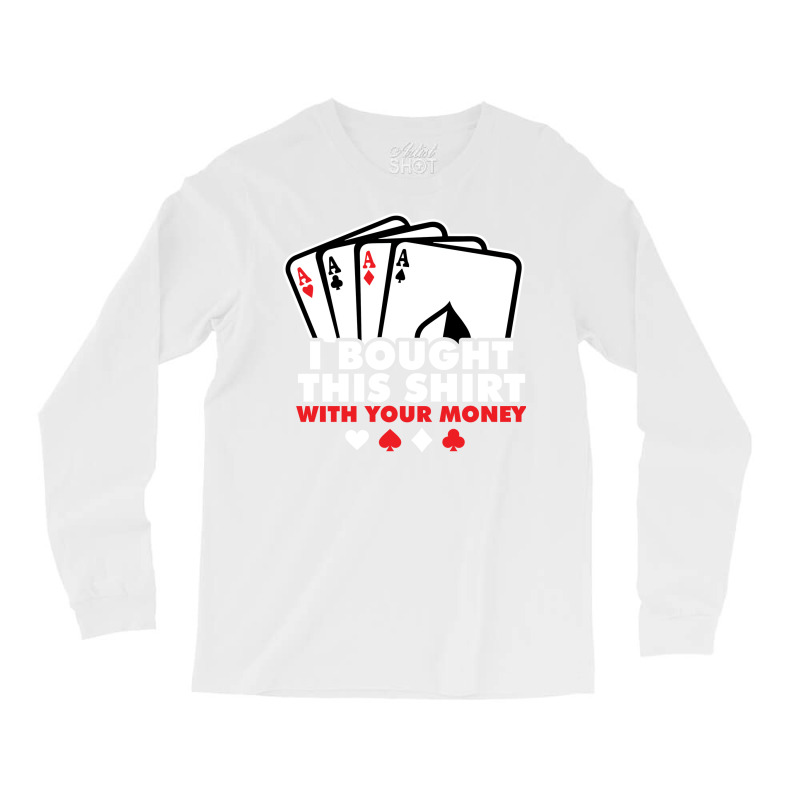 Casino Poker Vegas Omaha Texas Holdem Gambler Trav Long Sleeve Shirts | Artistshot