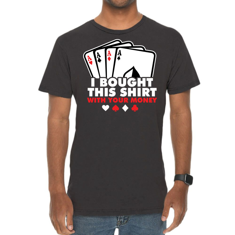 Casino Poker Vegas Omaha Texas Holdem Gambler Trav Vintage T-shirt | Artistshot