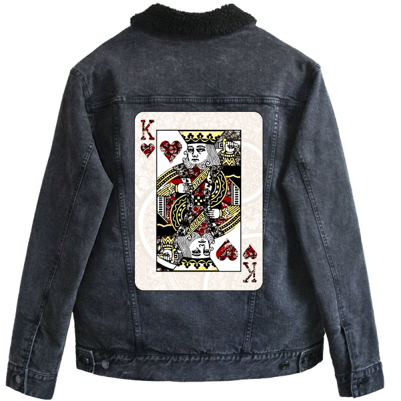 King Of Hearts Nature Unisex Sherpa-lined Denim Jacket | Artistshot