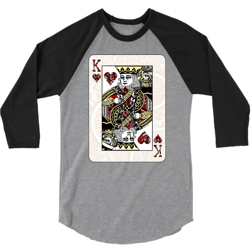 King Of Hearts Nature 3/4 Sleeve Shirt | Artistshot