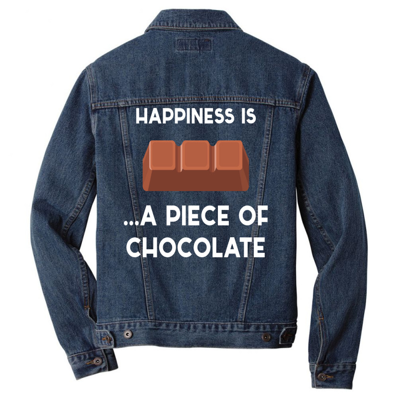 Piece Of Chocolate Chocolate Trending Men Denim Jacket by setecaayoziey | Artistshot