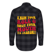 Know Your Role And Shut Your Mouth Ya Jabroni T Sh Flannel Shirt | Artistshot