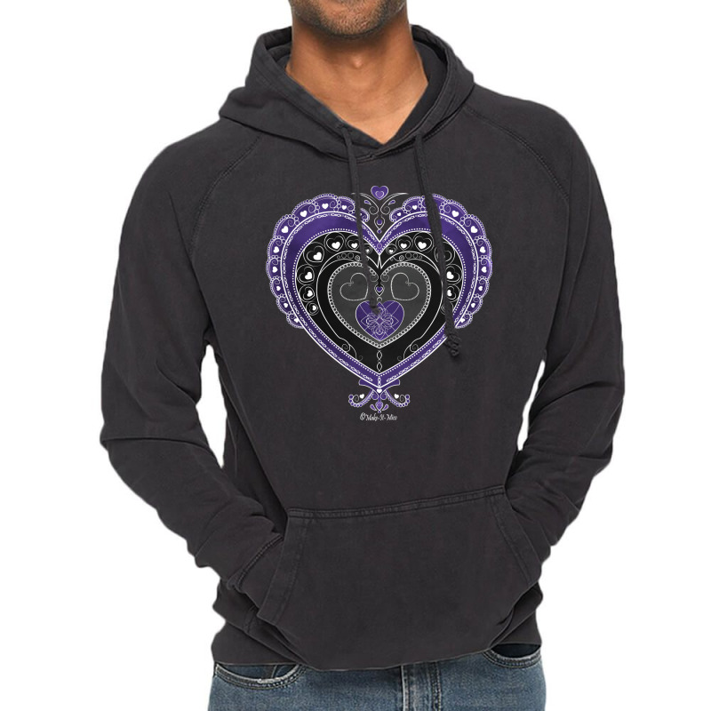 Delicate Ace Of Hearts Girl Vintage Hoodie | Artistshot