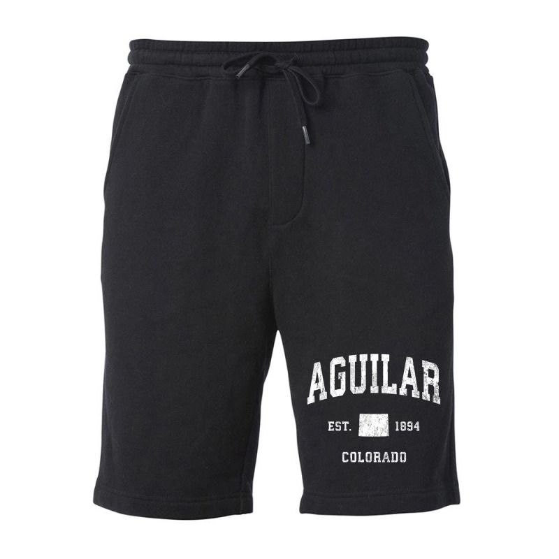 Aguilar Colorado Co Vintage Athletic Sports Design Fleece Short | Artistshot