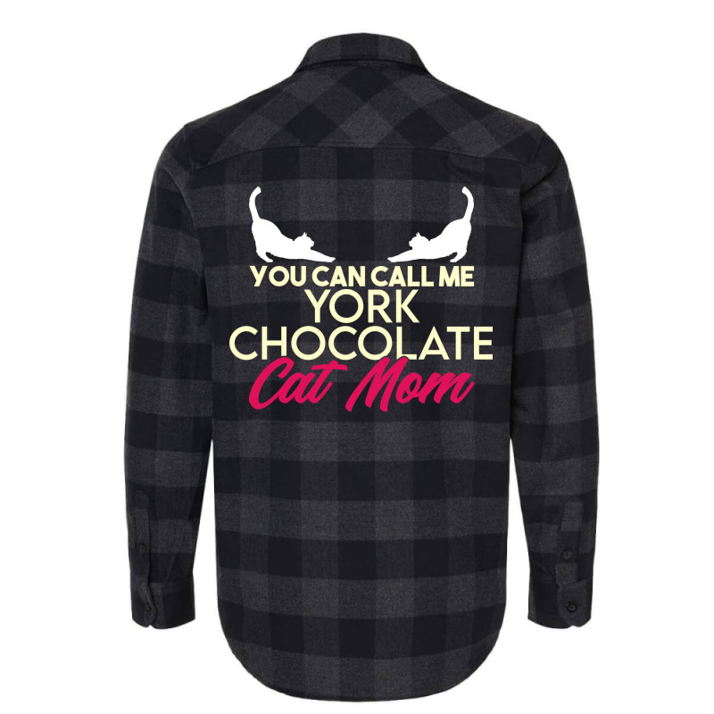 York Chocolate Cat Mama Breed Quote Flannel Shirt | Artistshot